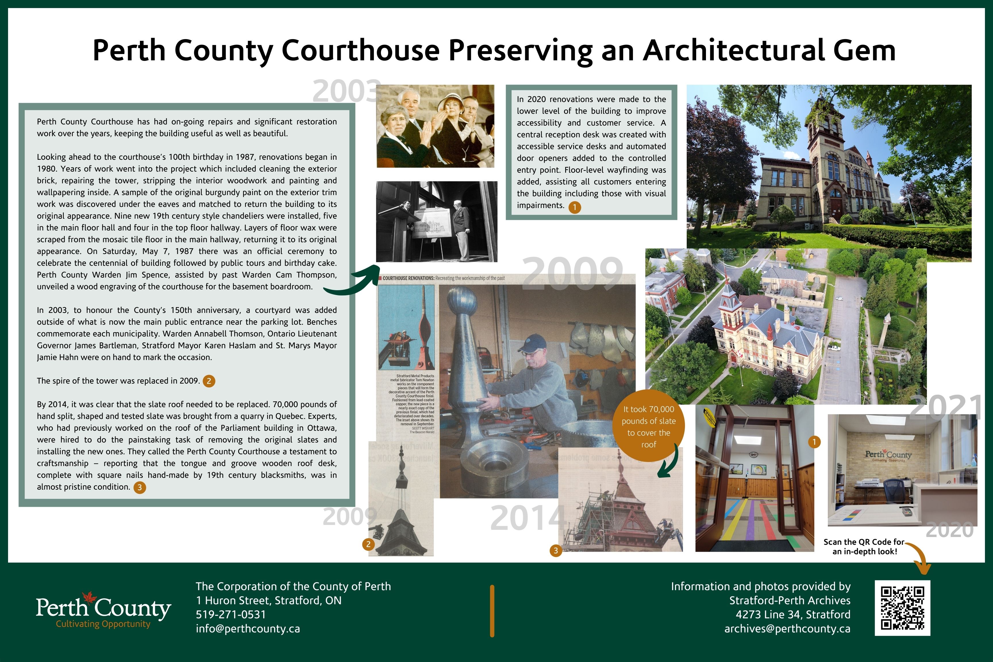 Poster about Preserving the Courthouse Building