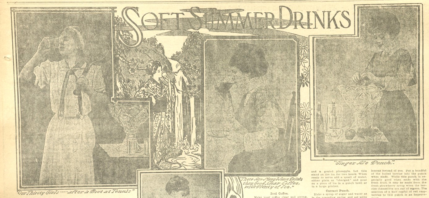 Girls posing with the summer drinks described in the article.