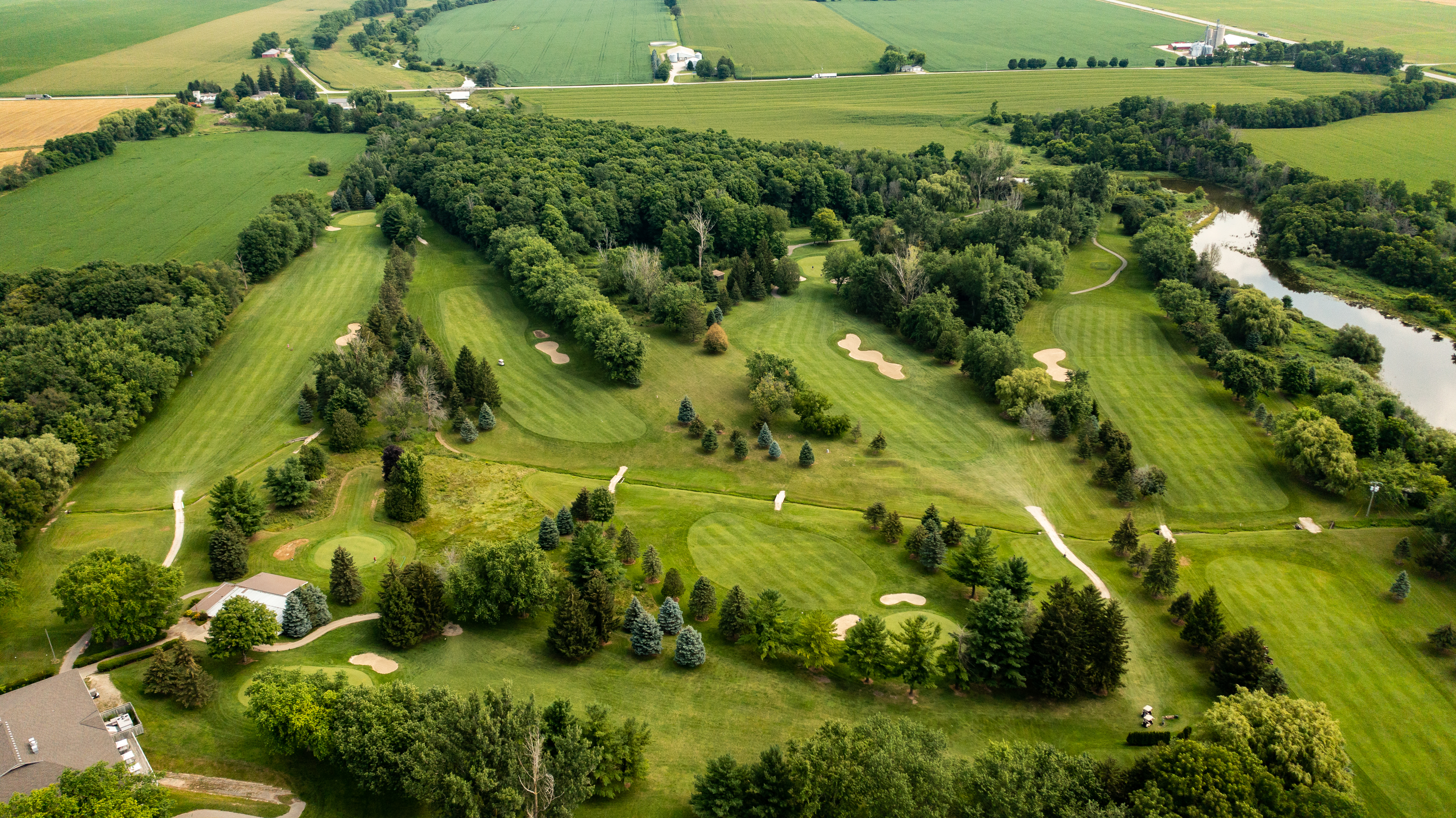 Mitchell Golf Club Aerial View