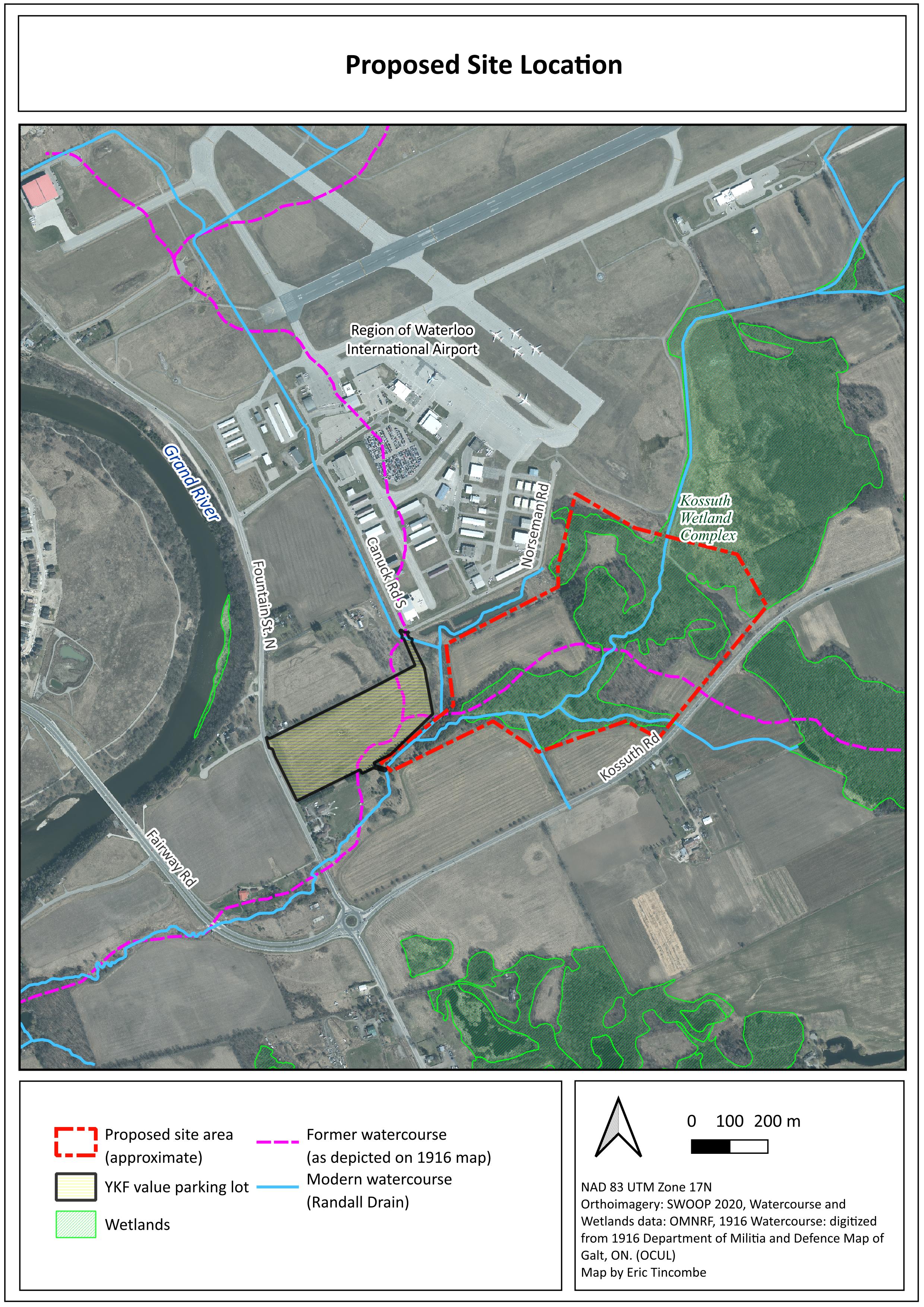 Proposed site location map of YKF