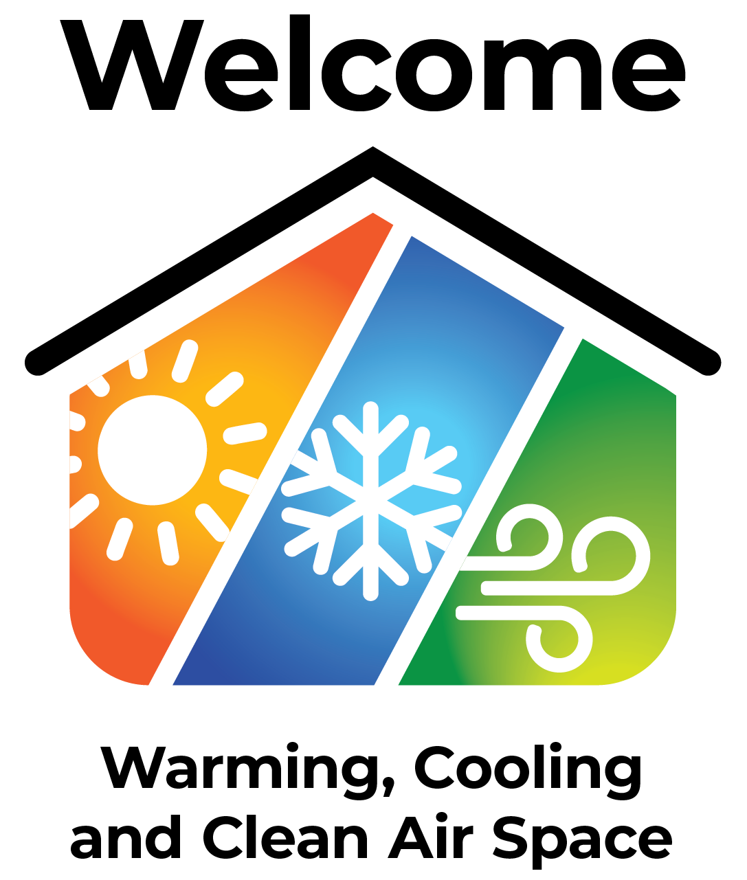 Warming, cooling and clean air spaces logo