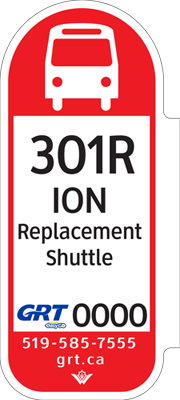 Stop marker for ION replacement shuttles