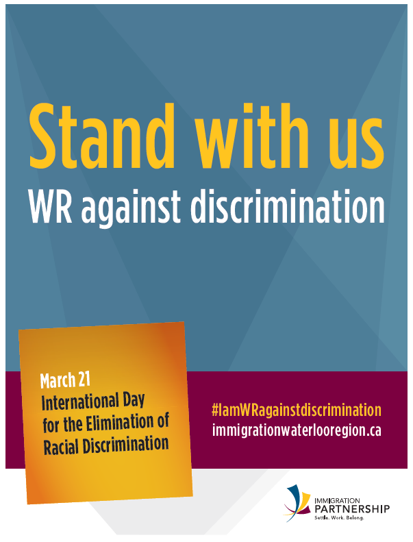 I am Waterloo Region Against Discrimination Poster