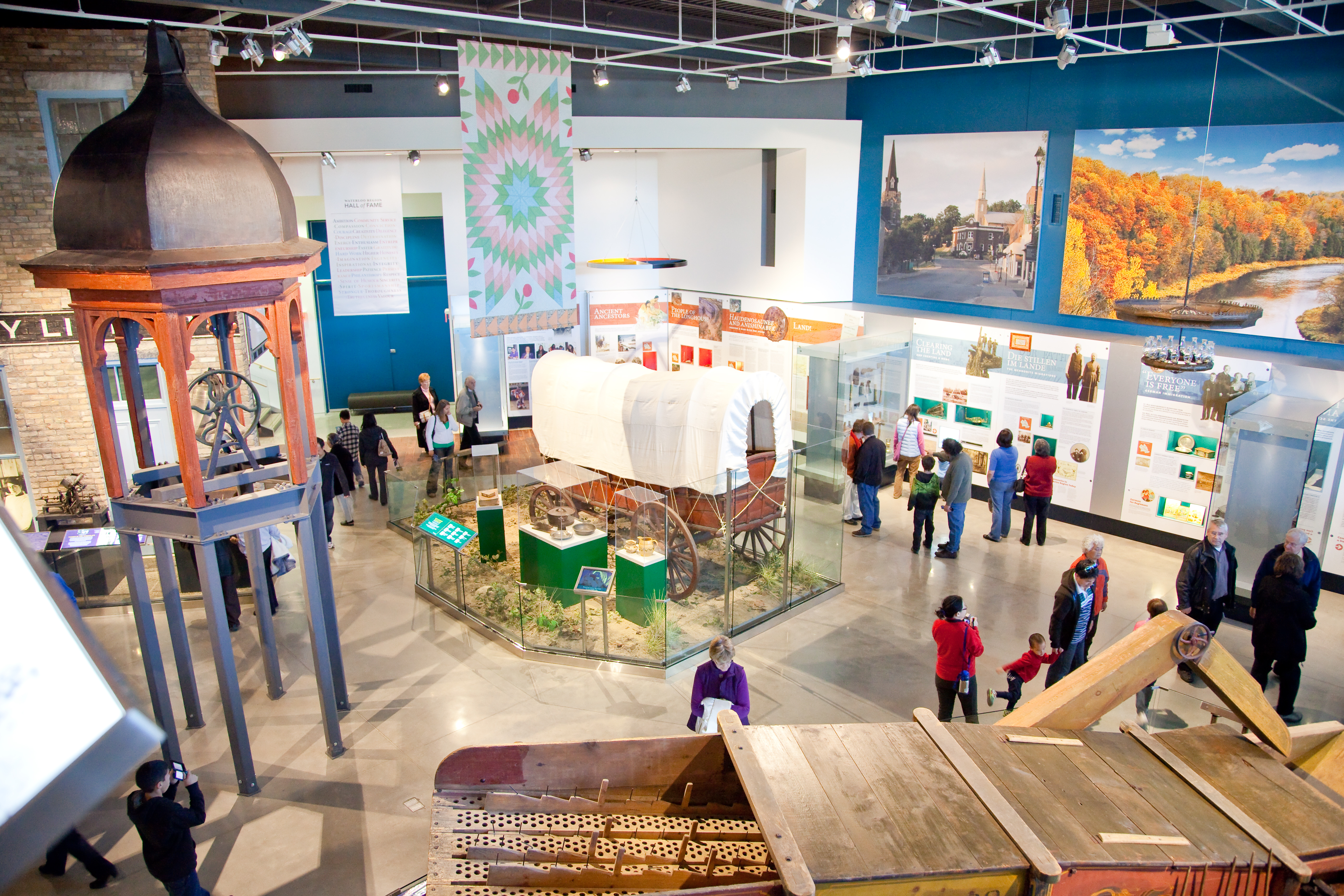 Overhead shot of the who we are gallery