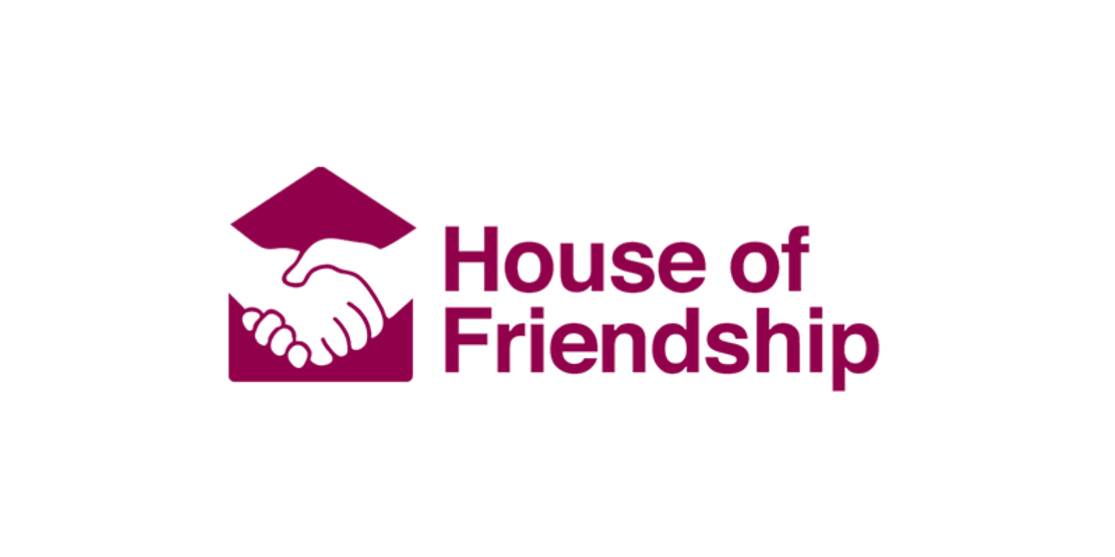 This button opens the House of Friendship website in a new tab