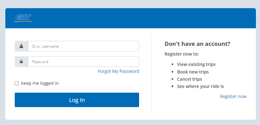 Screenshot create your online account