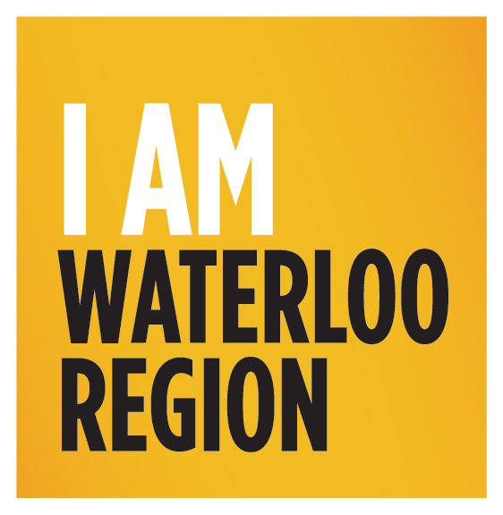 I am Waterloo Region yellow button