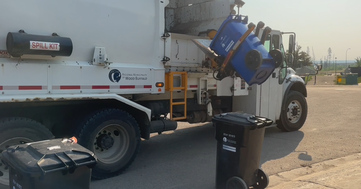 Recycling curbside pick up