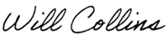 Will Collins' signature