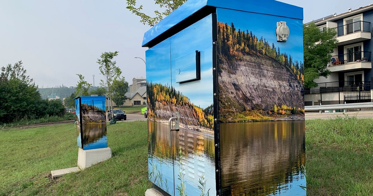 art on traffic boxes