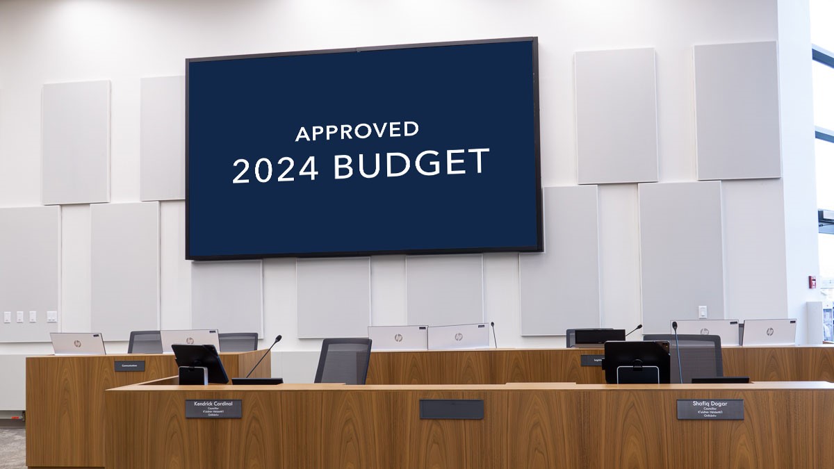 Image of completion of 2024 budget