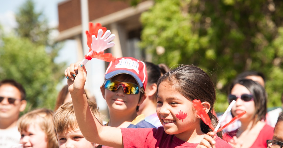 Girl at Canada Day parade
