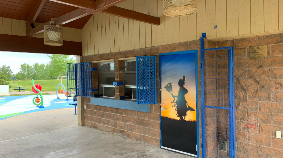 Exterior of concession stand