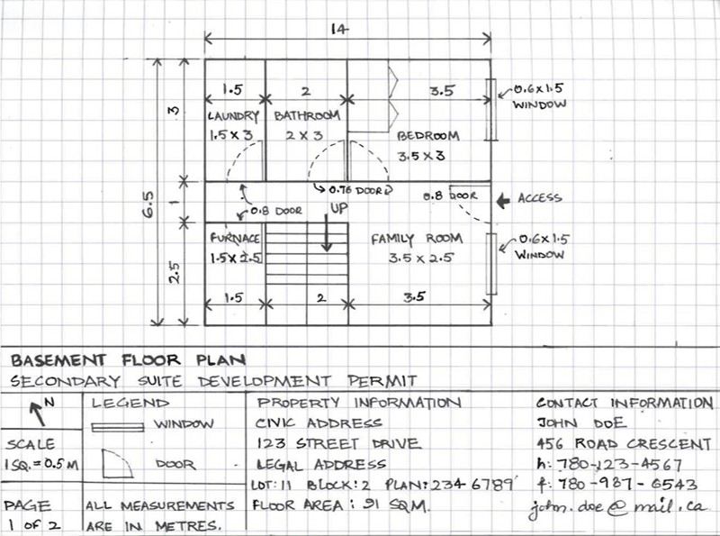 Sample floor plan