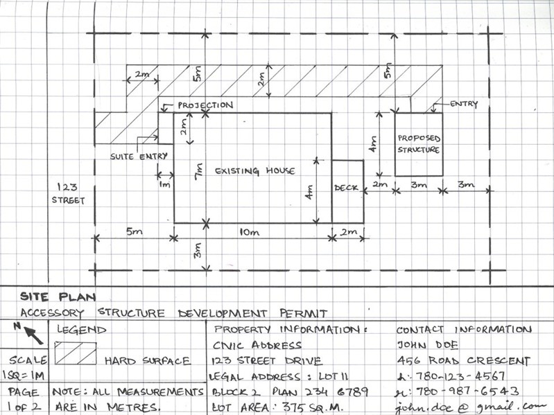 Sample site plan
