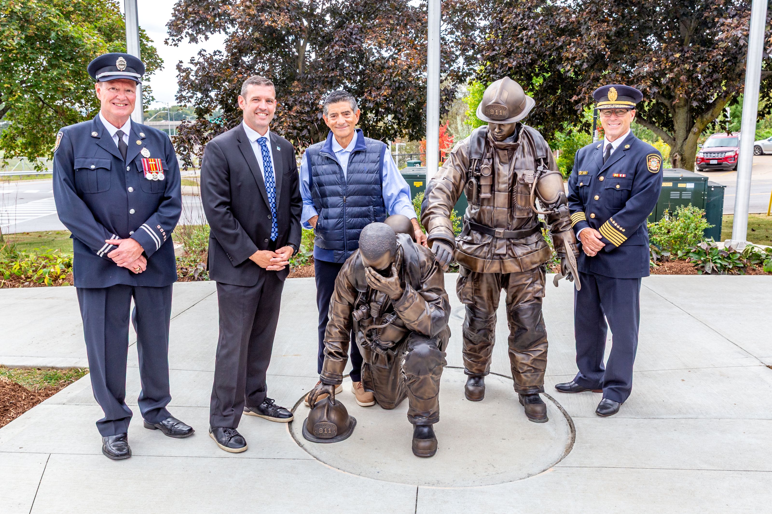 The City of St. Catharines and St. Catharines Fire Services unveiled and celebrated the new St. Catharines Fallen Firefighters Memorial on Tuesday, September 29.