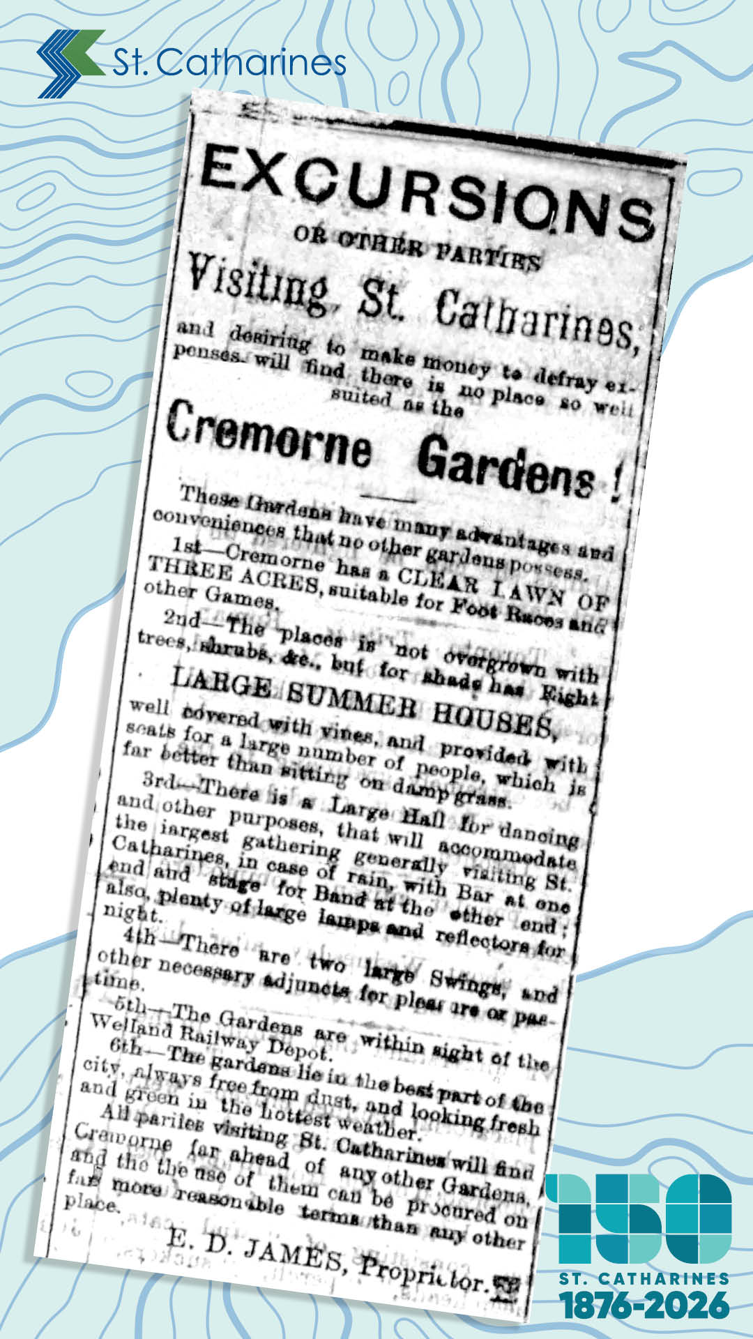 A newspaper advertisement for Cremorne Gardens that appeared in The Times on May 15, 1875.