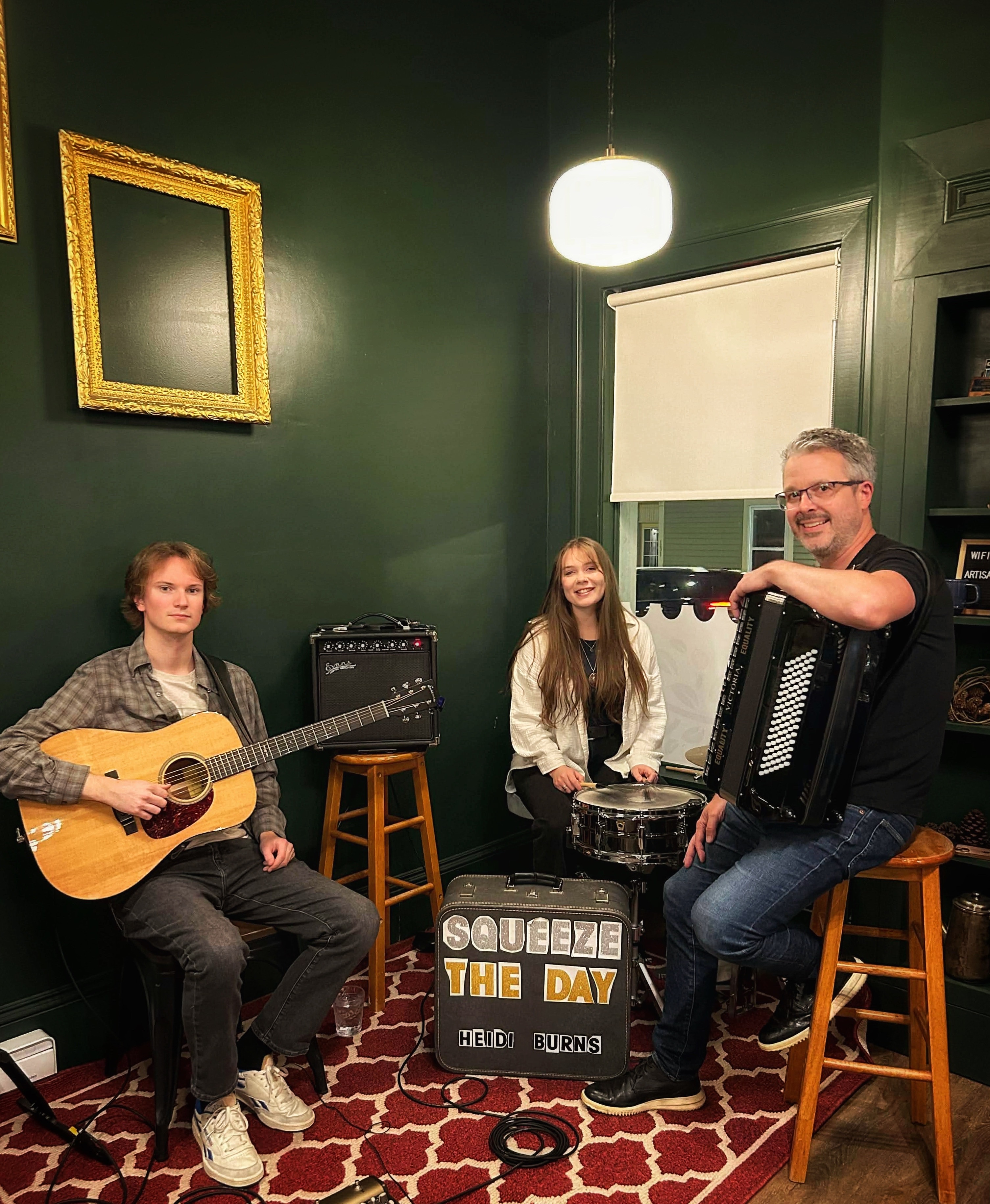 Image of two band members from Squeeze the Day