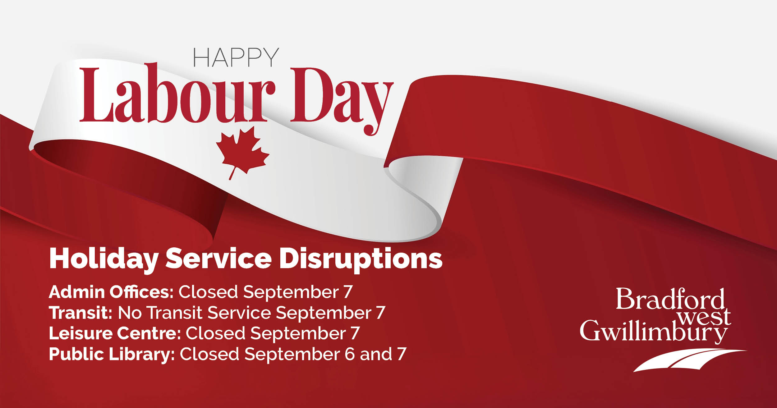 Holiday service disruptions