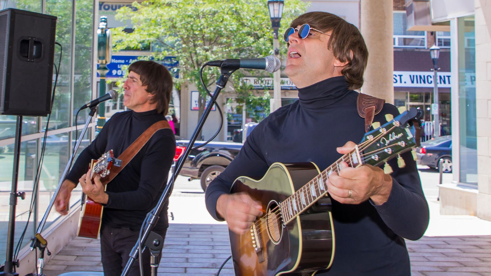 beatles tribute band playing at civic square
