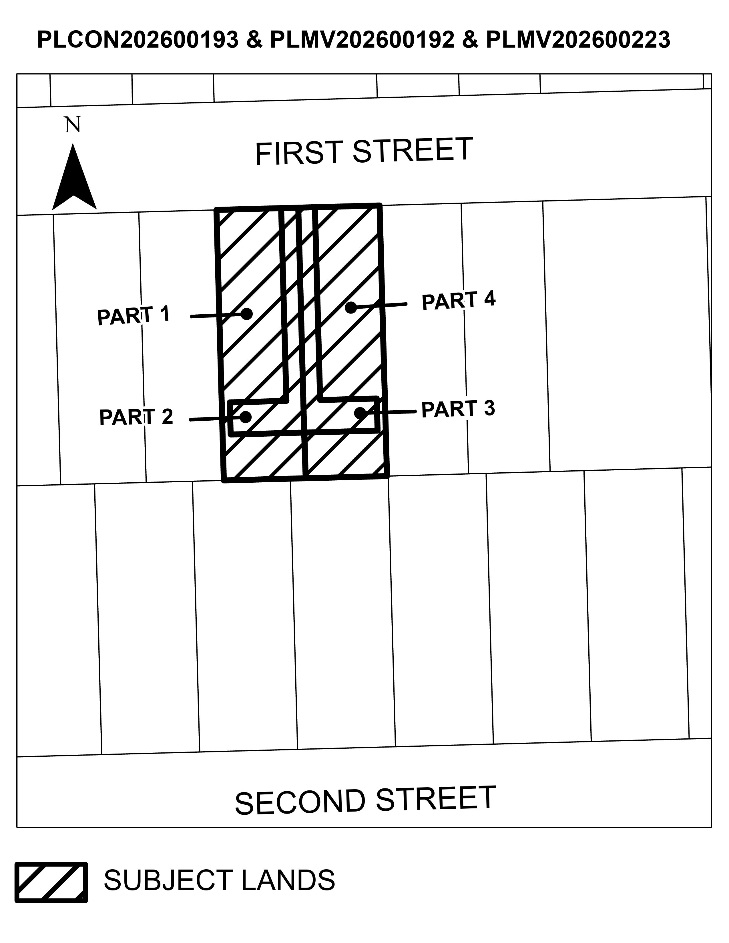 Map of First Street Property