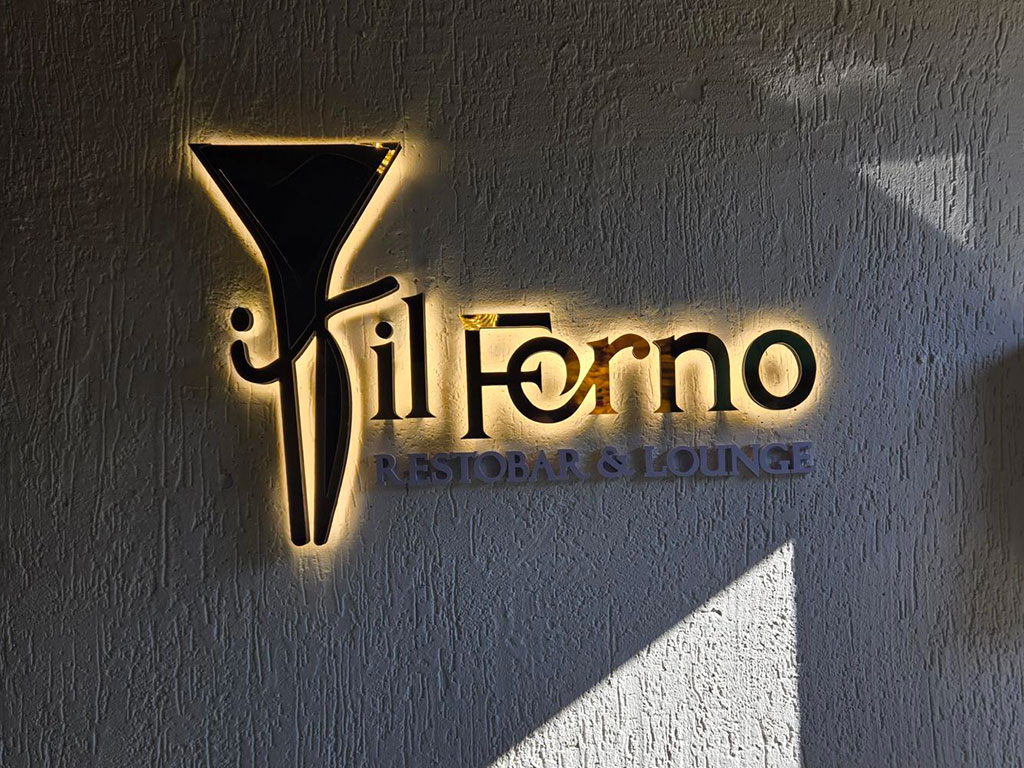 Il Forno Restobar restaurant sign