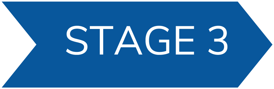 Stage 3 arrow pointing right