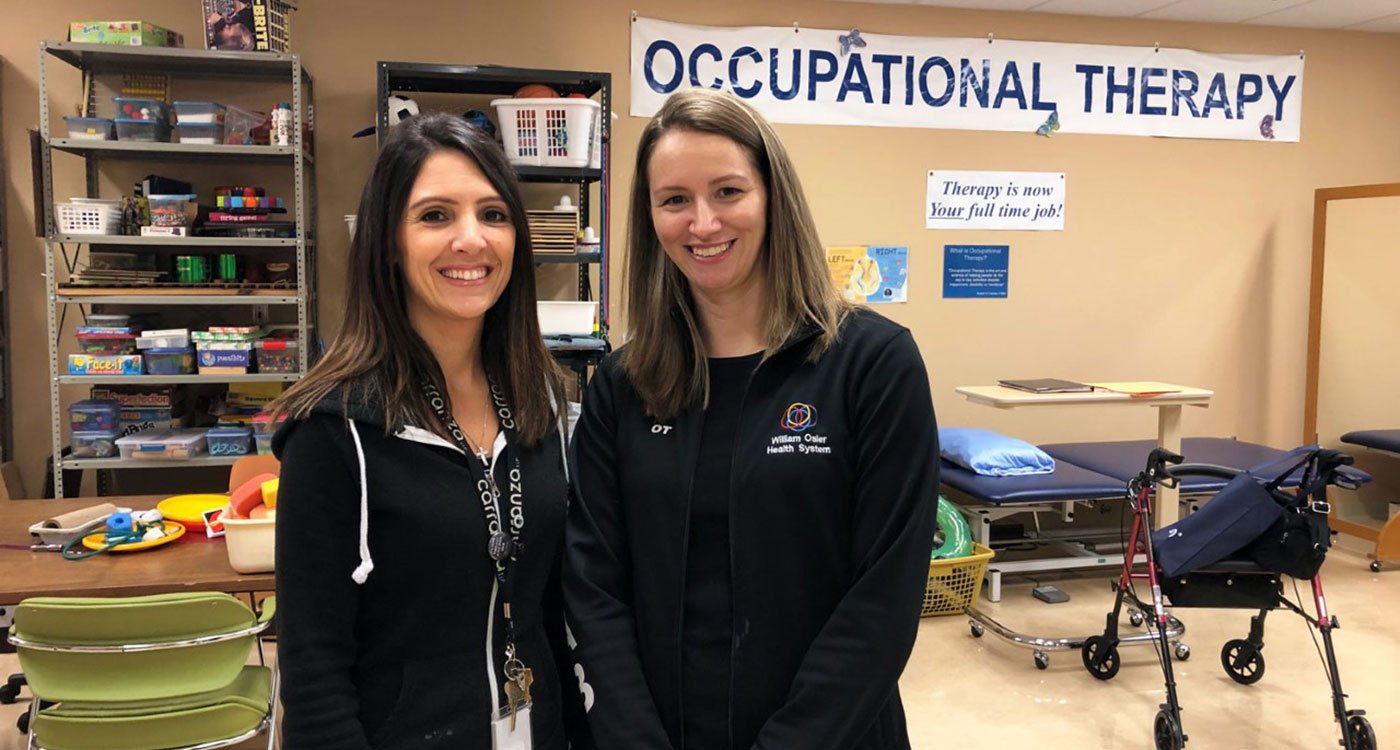 (l-r): Stacey Zammit and Nancy Pearsoll are Occupational Therapists at Osler