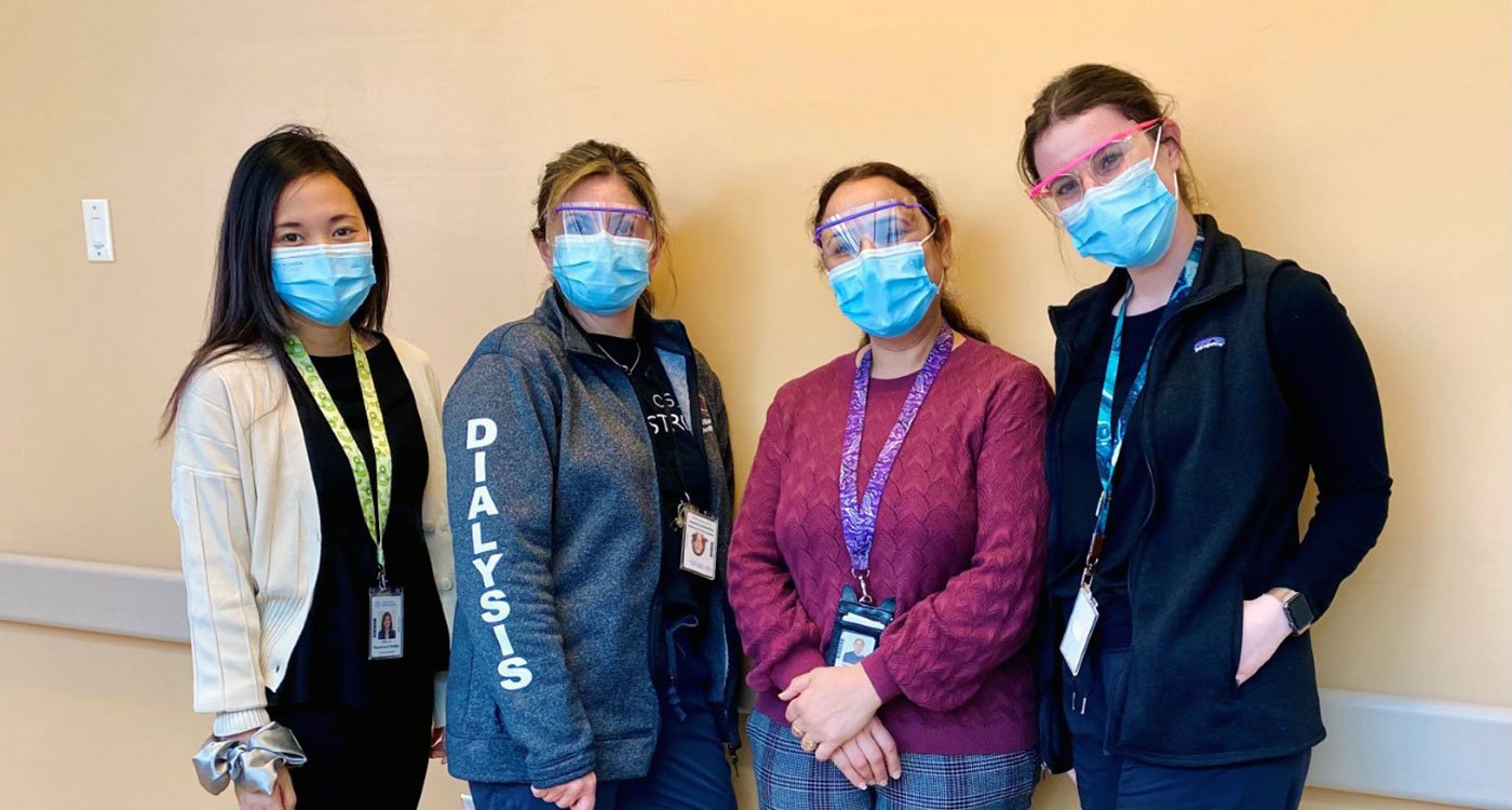 Osler Renal Dieticians (l-r) Nikki Le, Bessie Christopherakos, Ranvir Jassar and Paige Bagnato